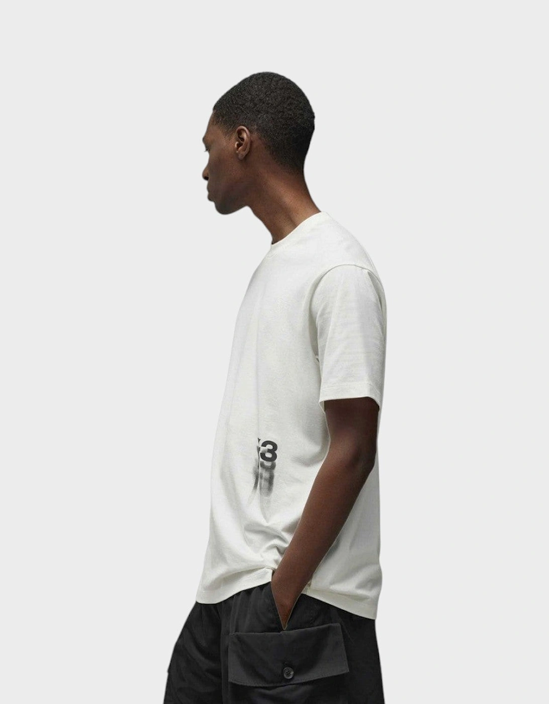 Adidas Y-3 GFX Short Sleeve Tee White