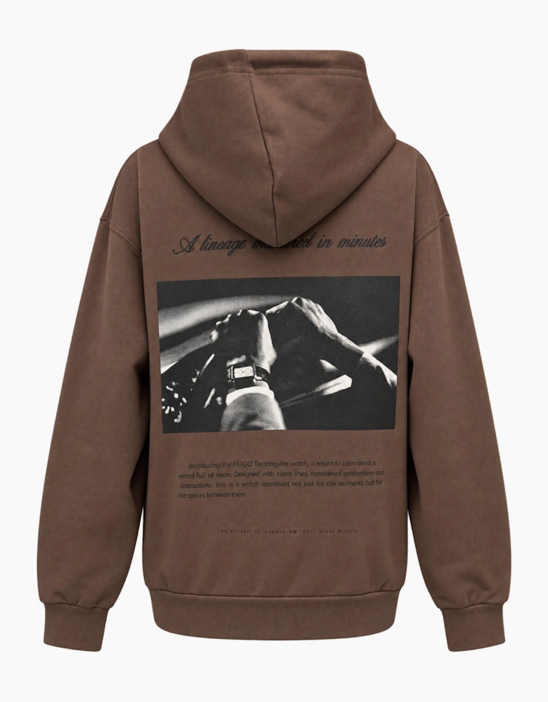 HUGO Devrohood  Hoody 903 Brown Overflow