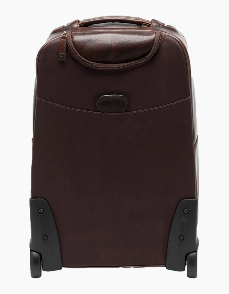 Loake Paris Brown Leather Wheeled Suitcase Brown Leather