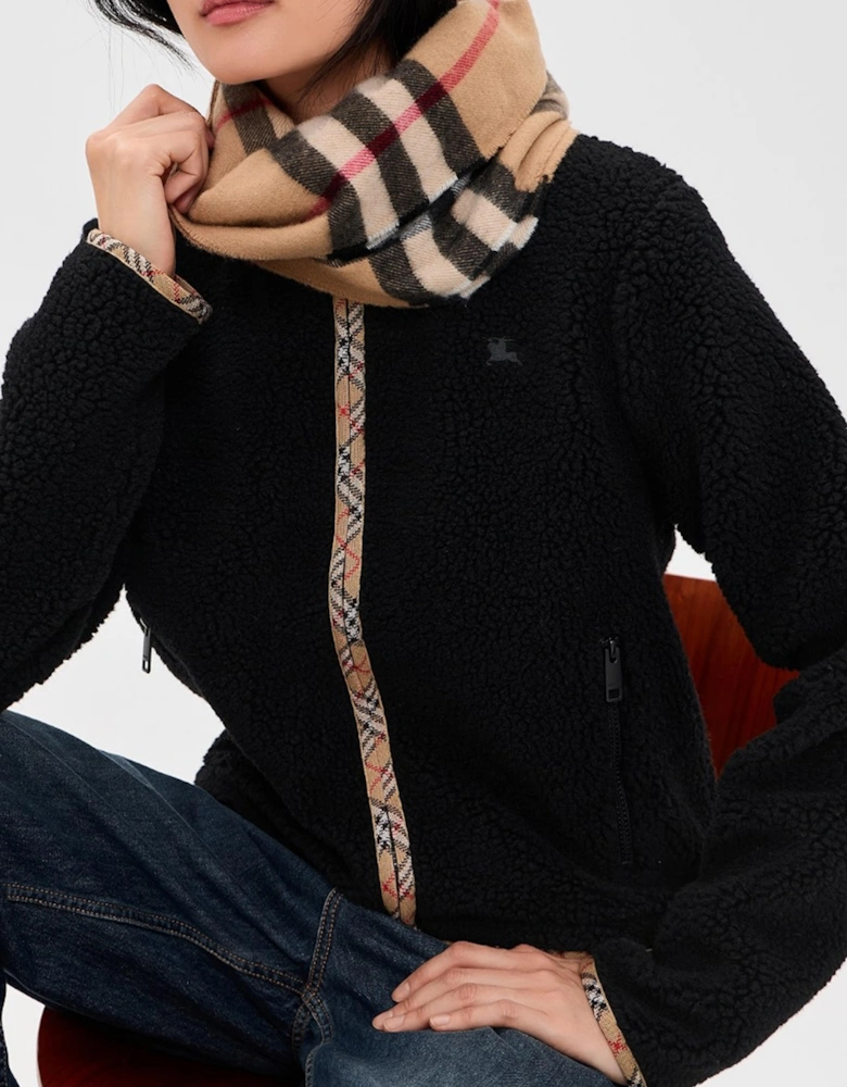 BURBERRY GIANT CHECK CASHMERE SNOOD