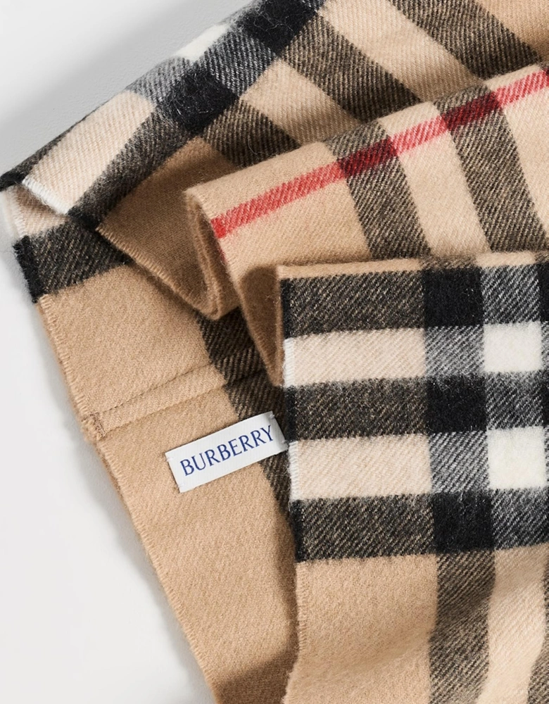 BURBERRY GIANT CHECK CASHMERE SNOOD
