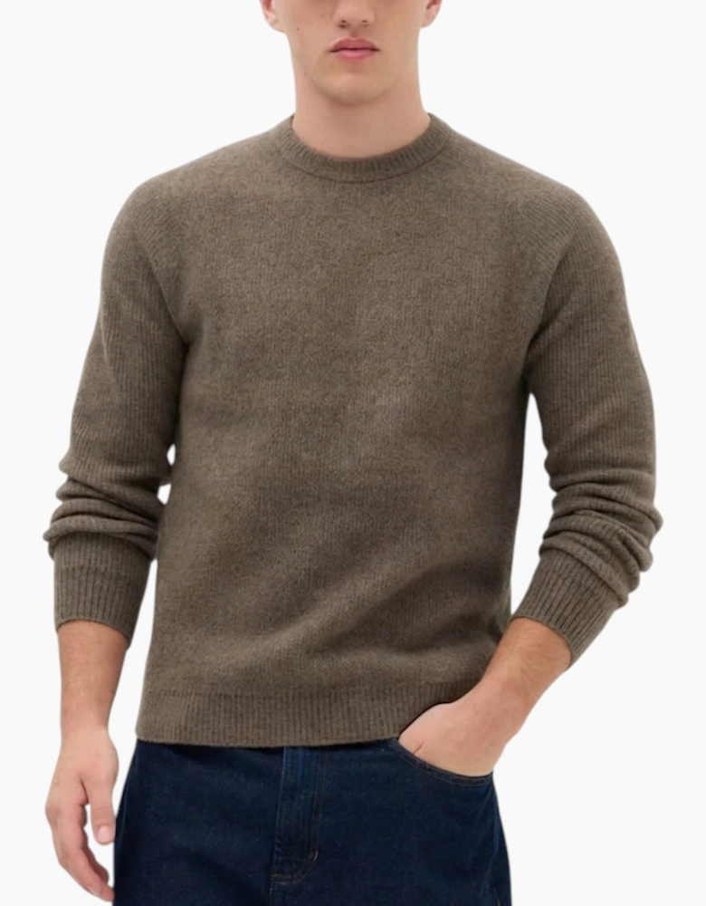 M&S Mens Supersoft Crew Neck Jumper with Wool Regular Fit Long Sleeve Sweatshirt