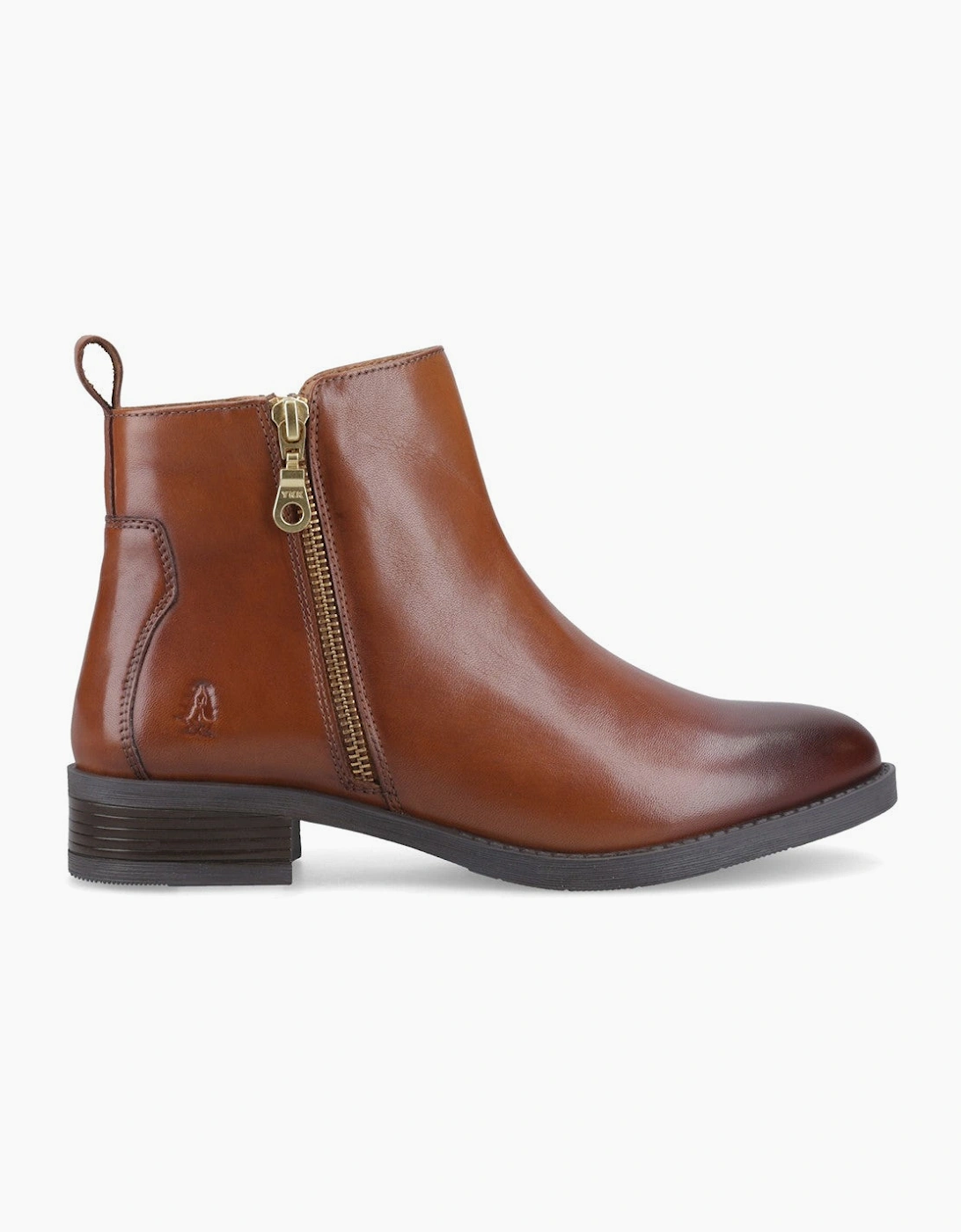 Hush Puppies Perry Zip Boot Womens Ankle Boots Tan