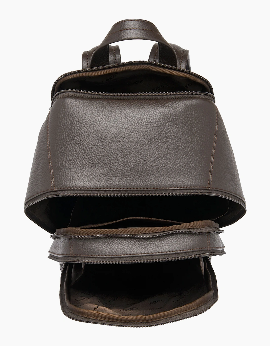 LOAKE FLIGHT RUCKSACK DARK BROWN GRAIN