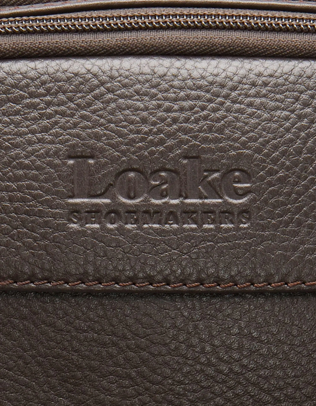 LOAKE FLIGHT RUCKSACK DARK BROWN GRAIN