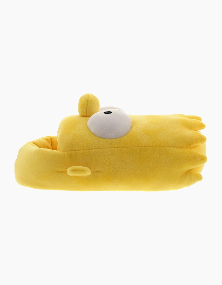 The Simpsons Childrens Slippers Bart Junior yellow UK Size