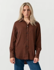 Geo Print - Black / Gingernut