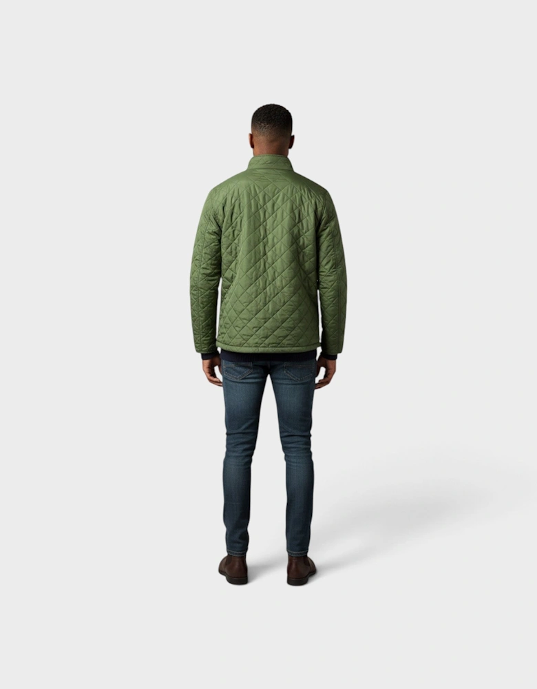 Logo Quilted Jacket Country Green