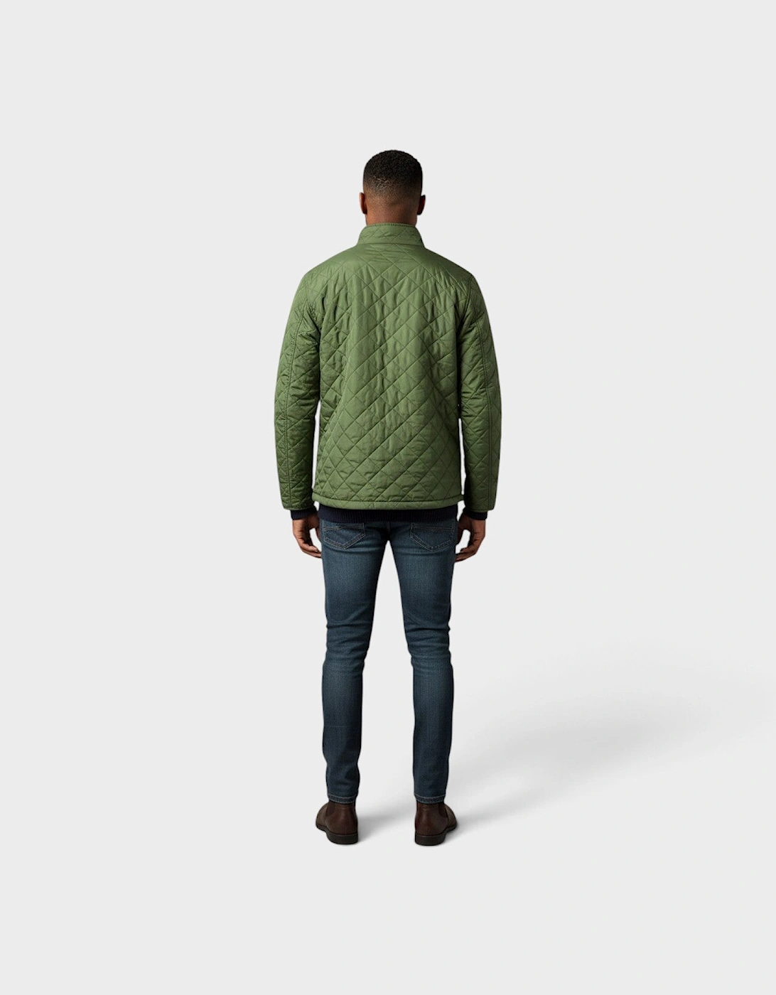 Logo Quilted Jacket Country Green