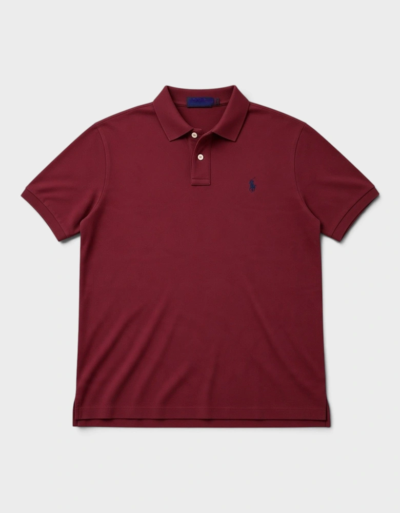 Logo Classic Slim Fit Polo Shirt Dark Red