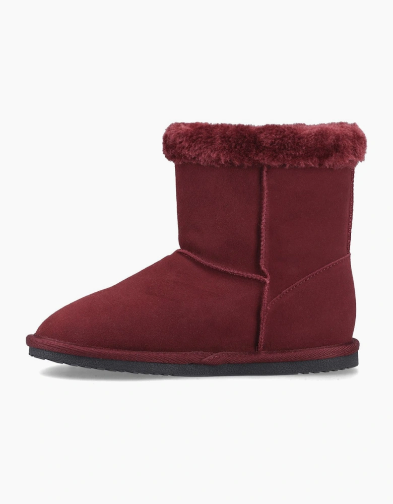 Hush Puppies Ashleigh Womens Slipper Boots Wine