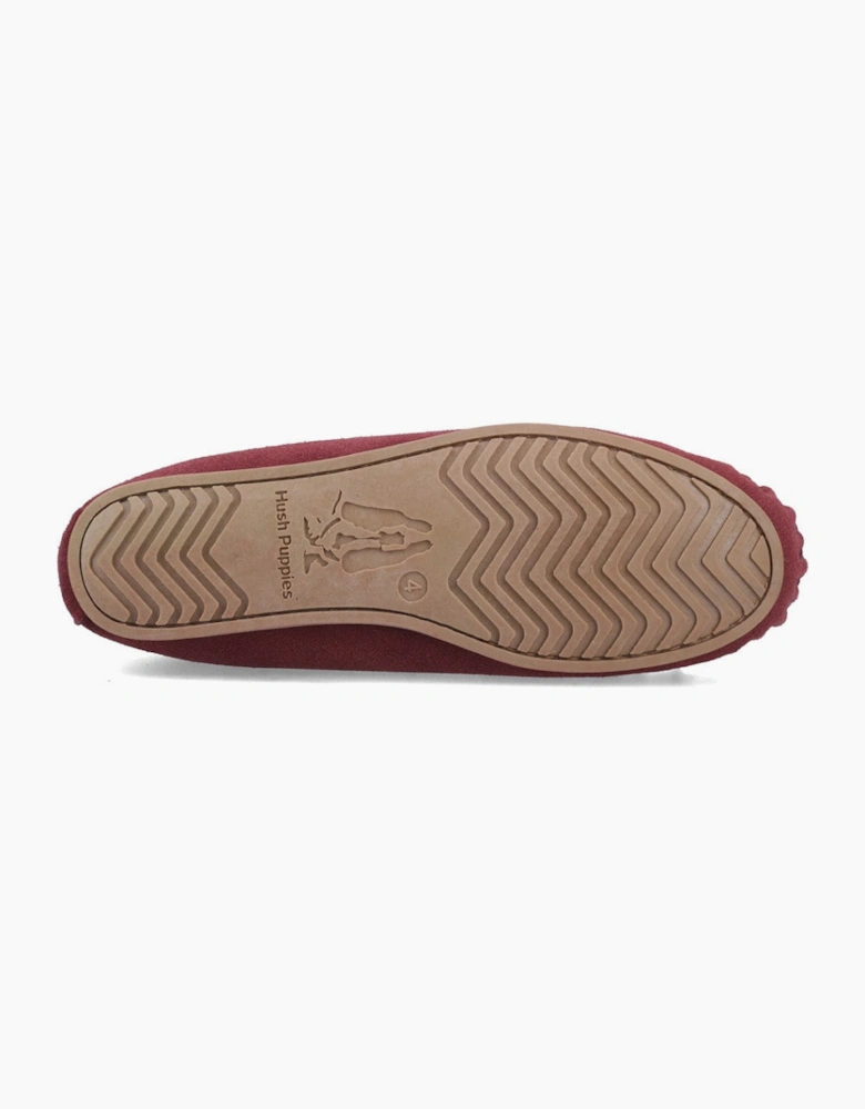 Hush Puppies Allie Womens Moccasins Wine