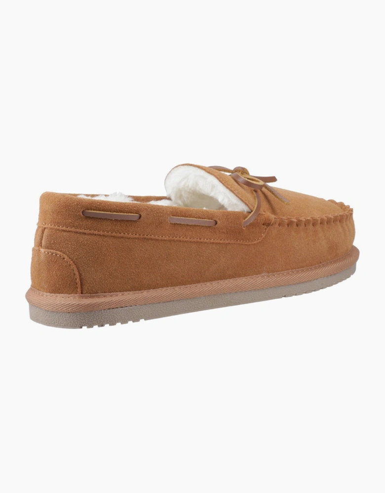 Hush Puppies Abraham Mens Moccasins Tan