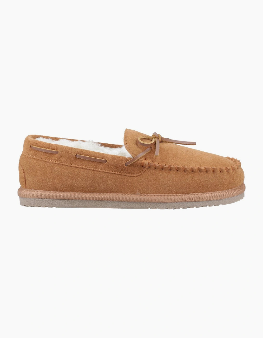 Hush Puppies Abraham Mens Moccasins Tan