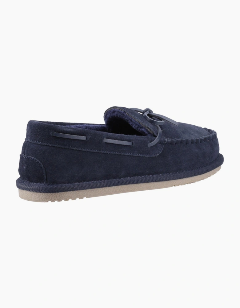 Hush Puppies Abraham Mens Moccasins Navy