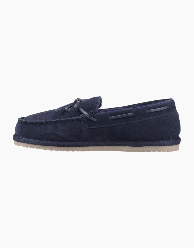 Hush Puppies Abraham Mens Moccasins Navy
