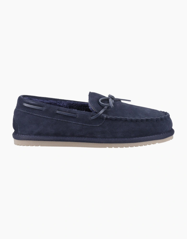 Hush Puppies Abraham Mens Moccasins Navy