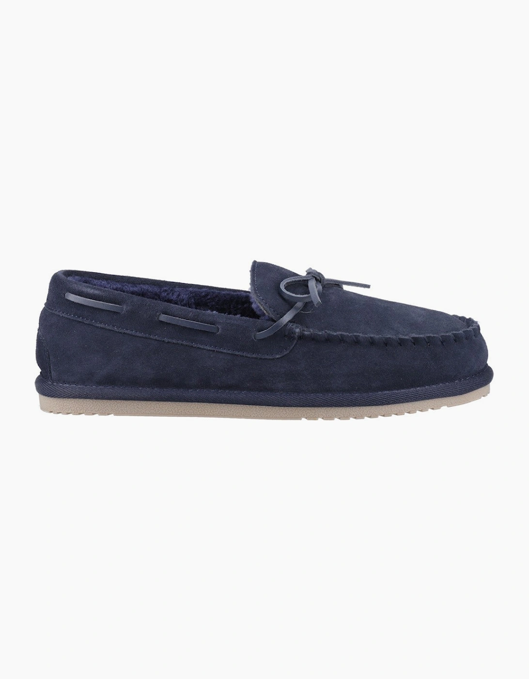 Hush Puppies Abraham Mens Moccasins Navy