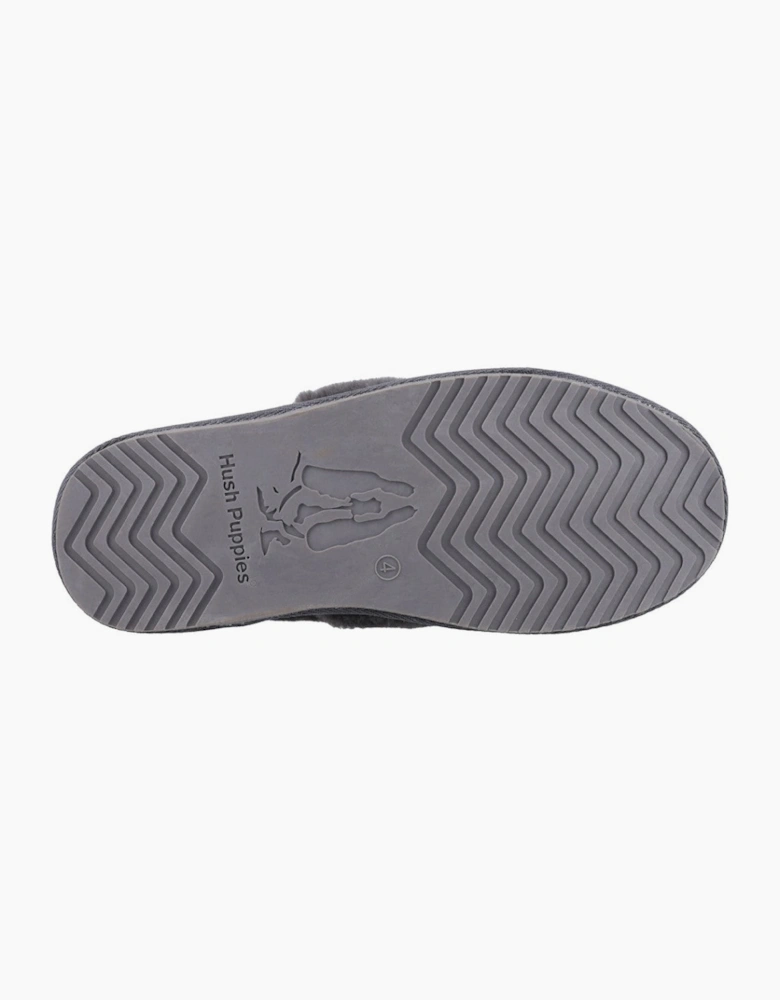 Hush Puppies Ariel Womens Full Slippers Grey