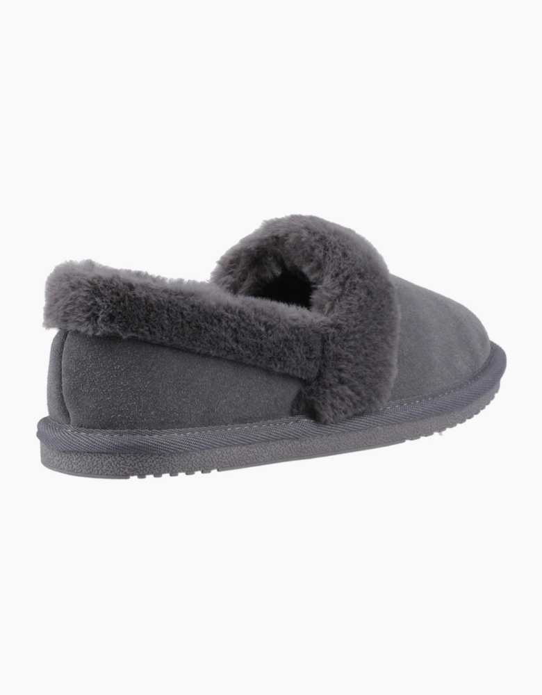 Hush Puppies Ariel Womens Full Slippers Grey