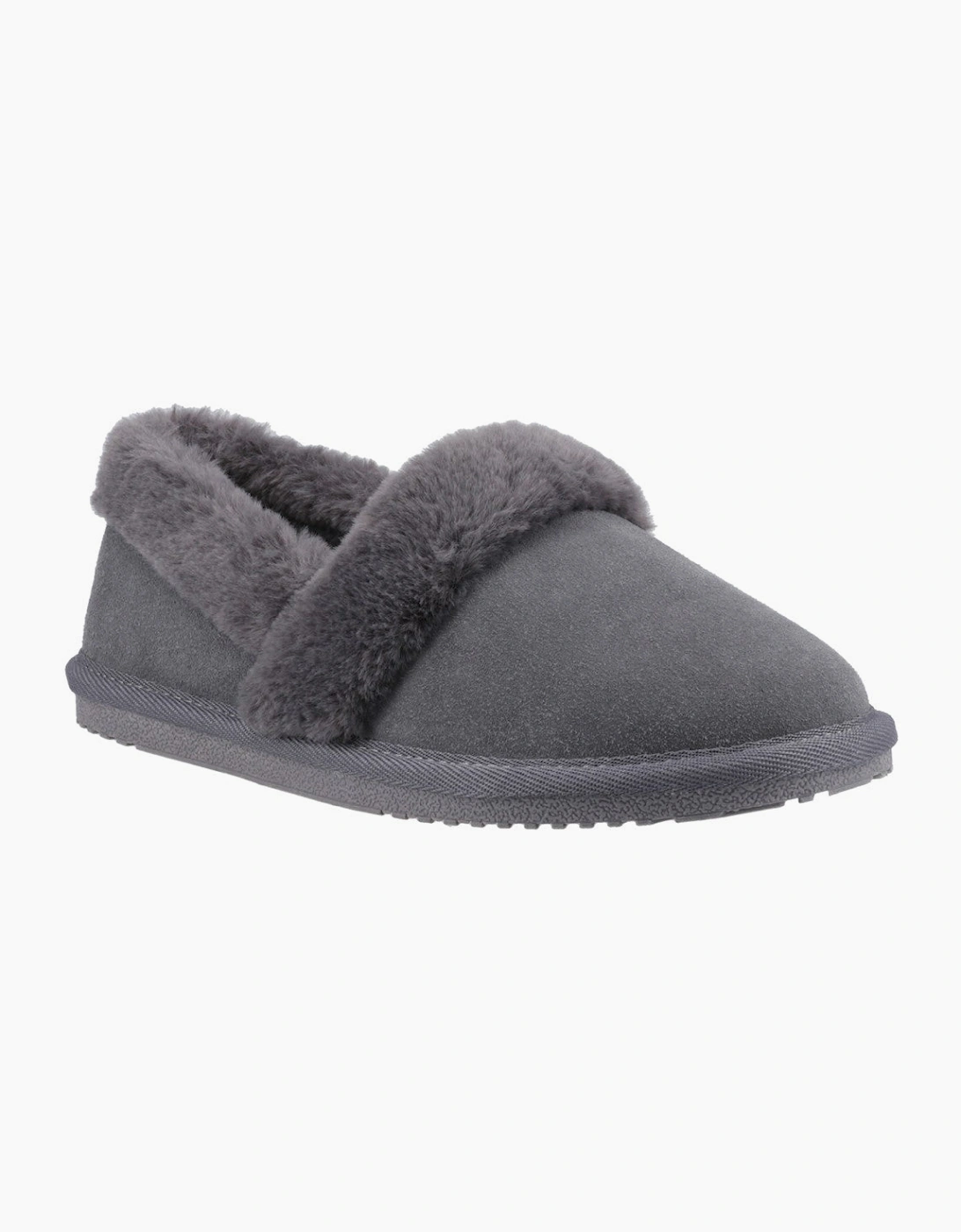 Hush Puppies Women's Grey Ariel Suede Slippers Uk Size 5 - Image 4