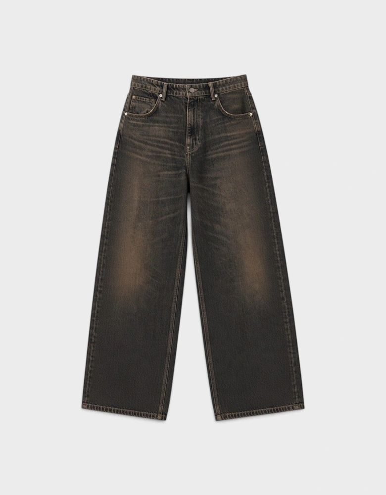 Rivet Slouch Jean Washed Brown