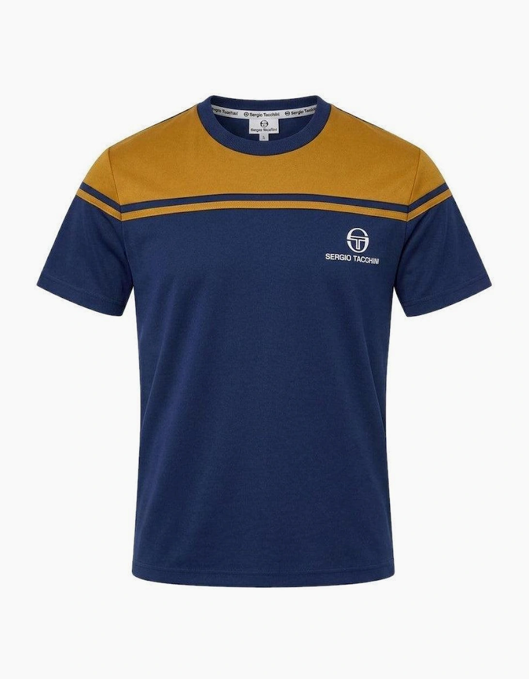 Sergio Tacchini New Young Line T-Shirt Golden Brown/Maritime Blue