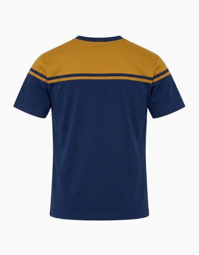 Sergio Tacchini New Young Line T-Shirt Golden Brown/Maritime Blue