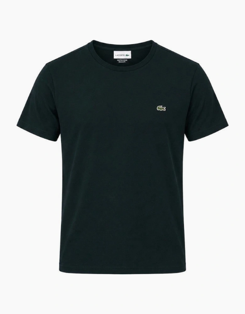 Lacoste Cotton Pima Crew Neck T-Shirt Dark Green