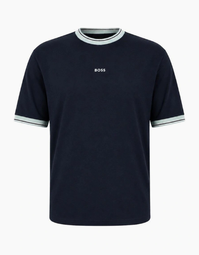 BOSS Te Blocks Tipped T-Shirt Dark Navy