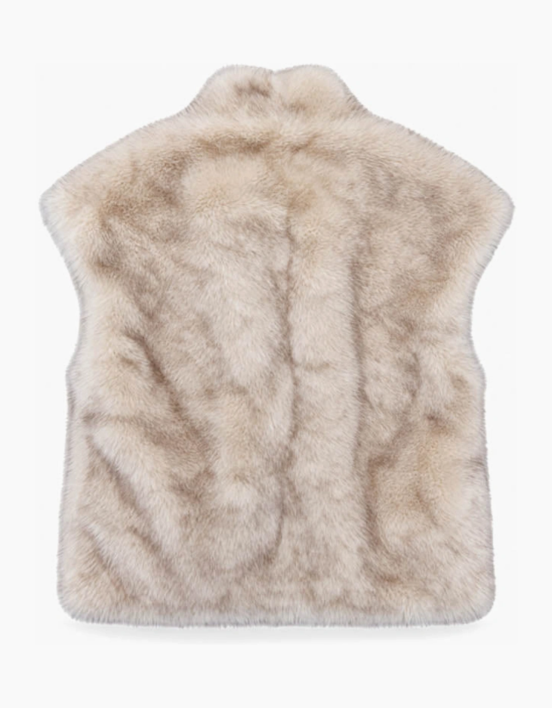 Alisha Faux Fur Gilet-Cream