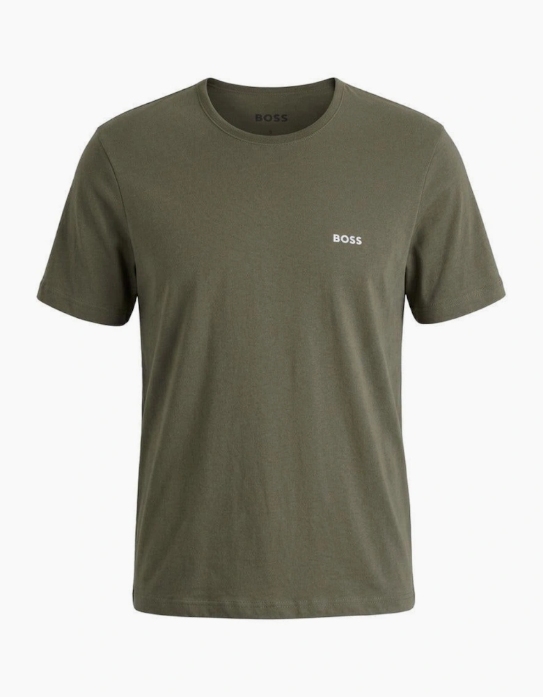 BOSS Cotton Basic T-Shirt Khaki Green