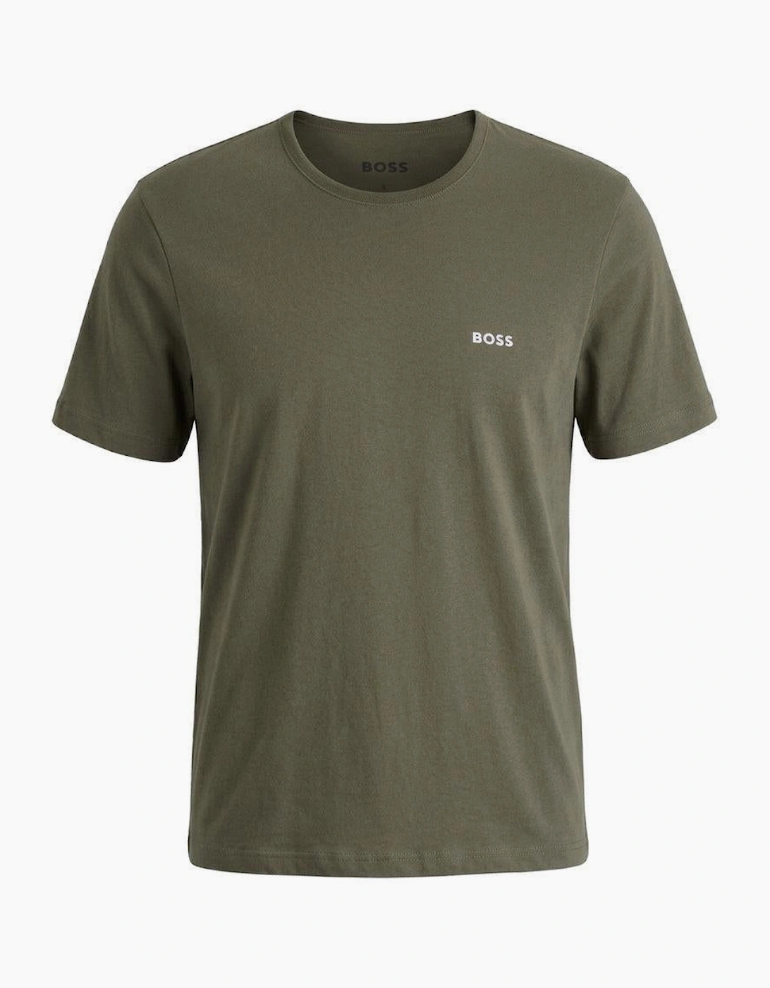 BOSS Cotton Basic T-Shirt Khaki Green