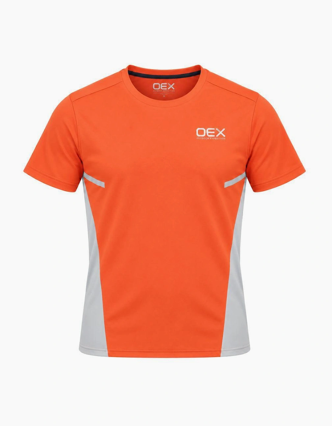 OEX Flash 2.0 T-Shirt Coral/Light Grey
