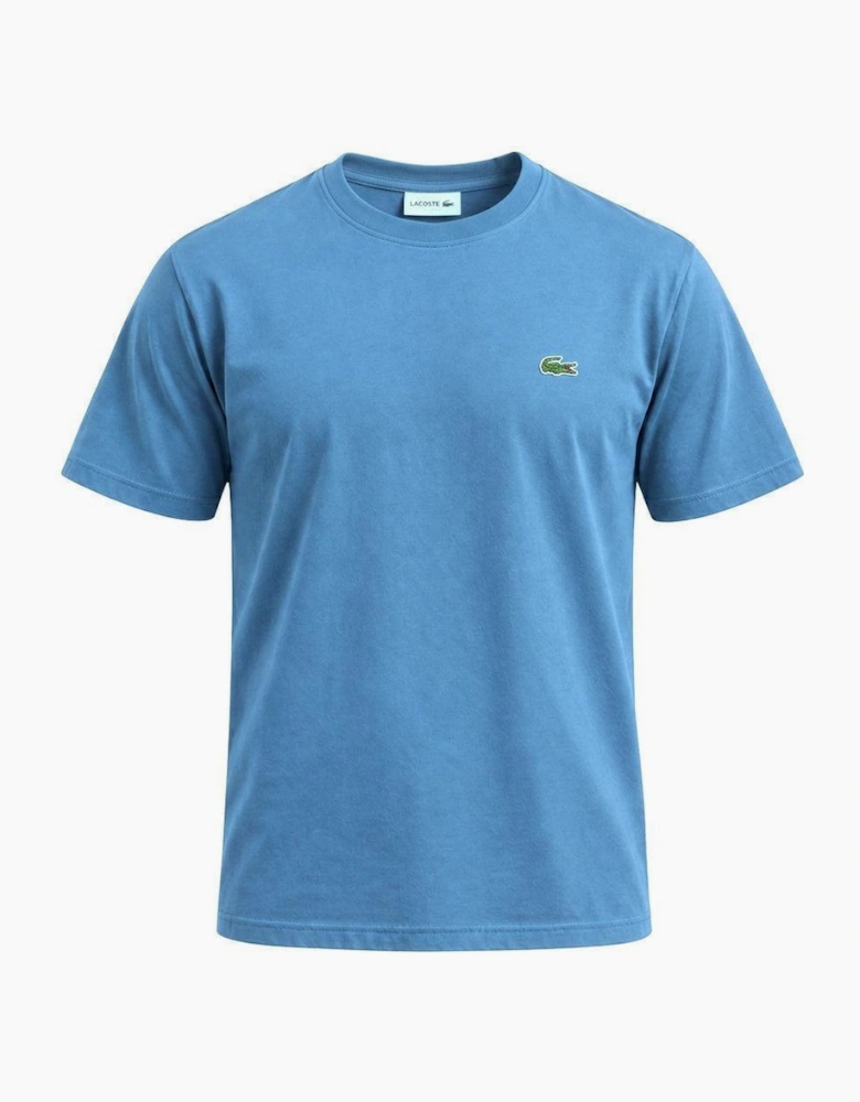 Lacoste Cotton Pima Crew Neck T-Shirt Azure Blue