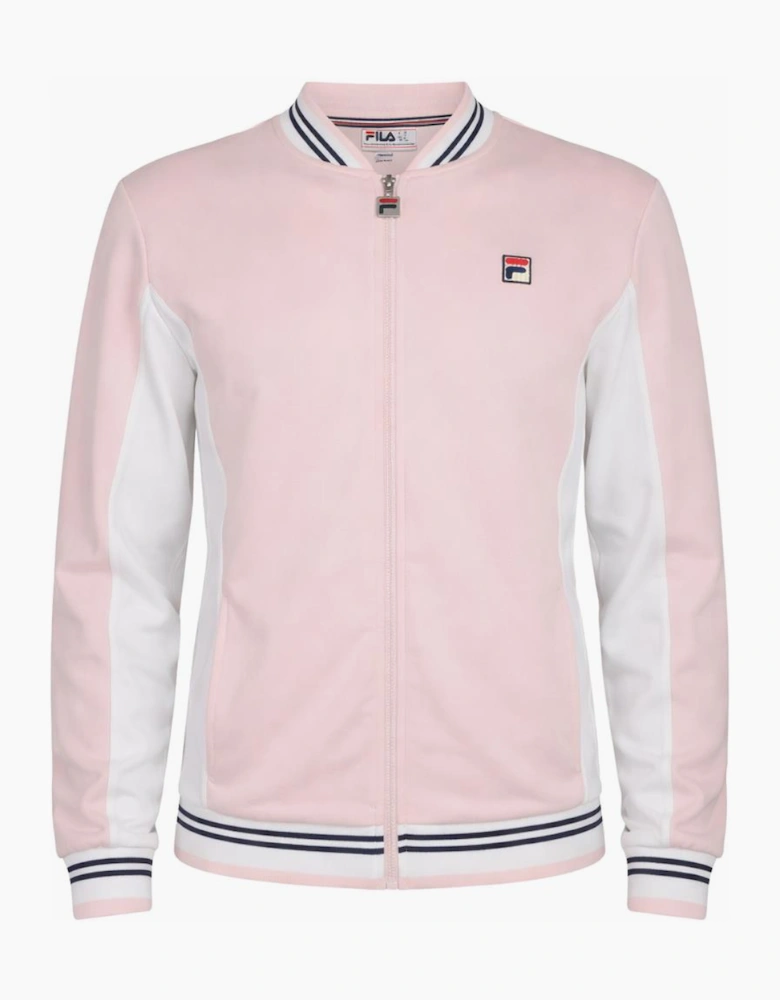 Fila Settanta Baseball Track Top Jacket Pale Pink/White/Fila Navy