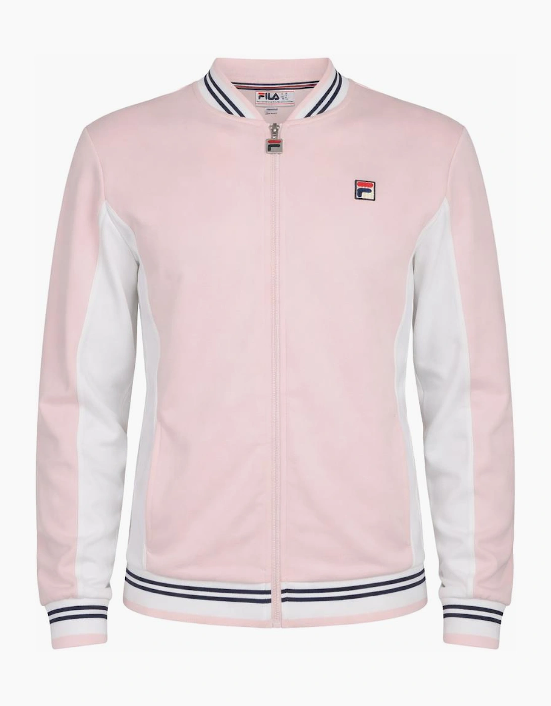 Fila Settanta Baseball Track Top Jacket Pale Pink/White/Fila Navy