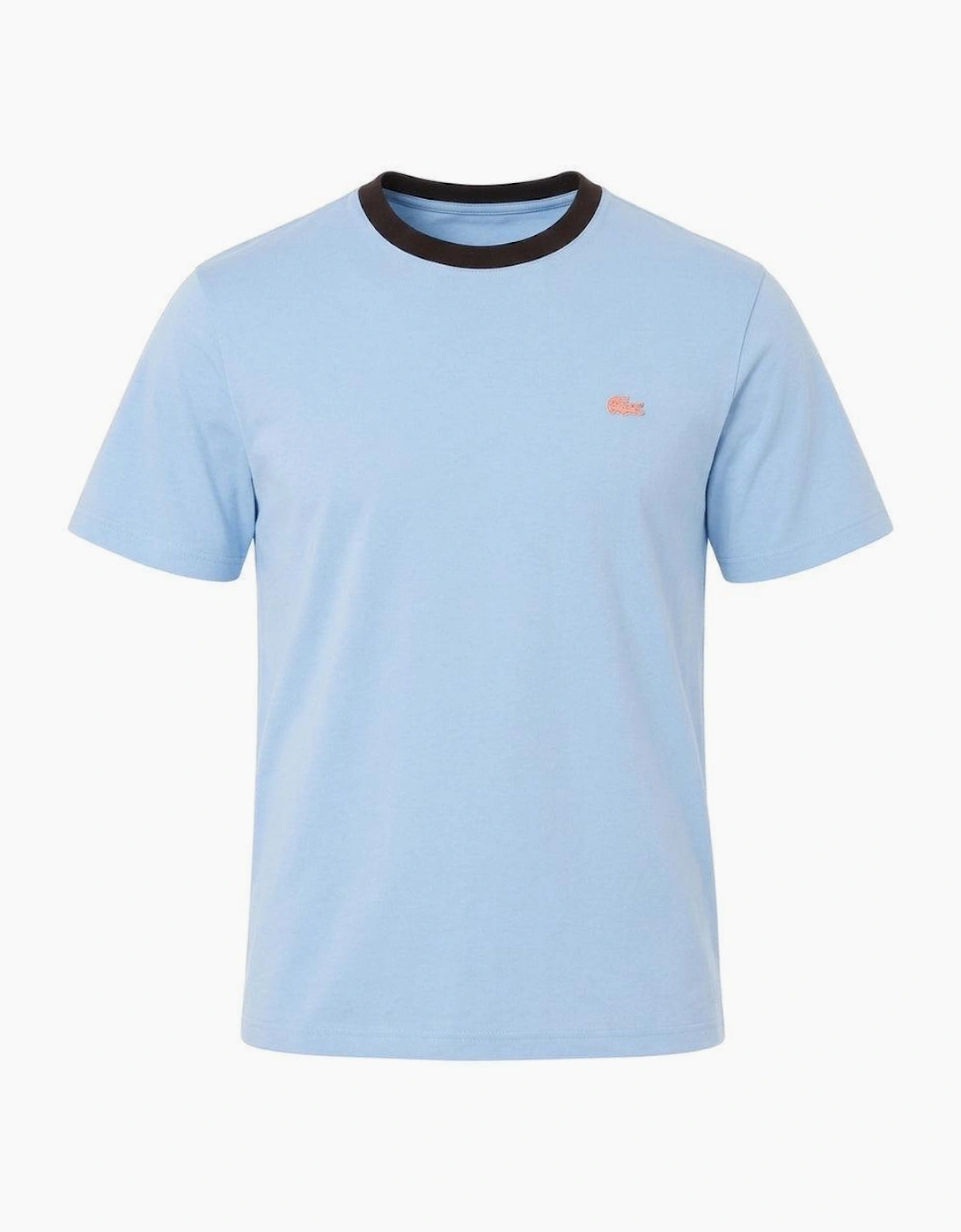 Lacoste Classic Fit Contrast Colour T-Shirt Powder Blue