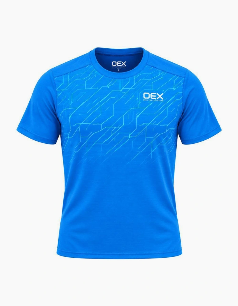 OEX Helmer T-Shirt Azure
