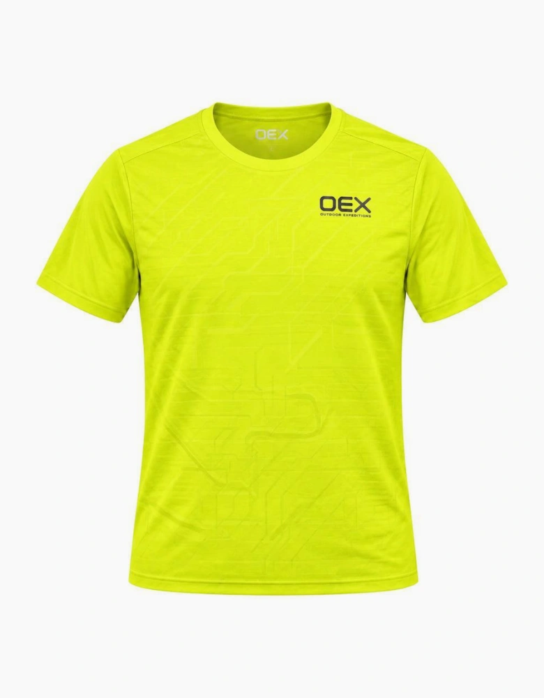 OEX Helmer T-Shirt Acidic Lime