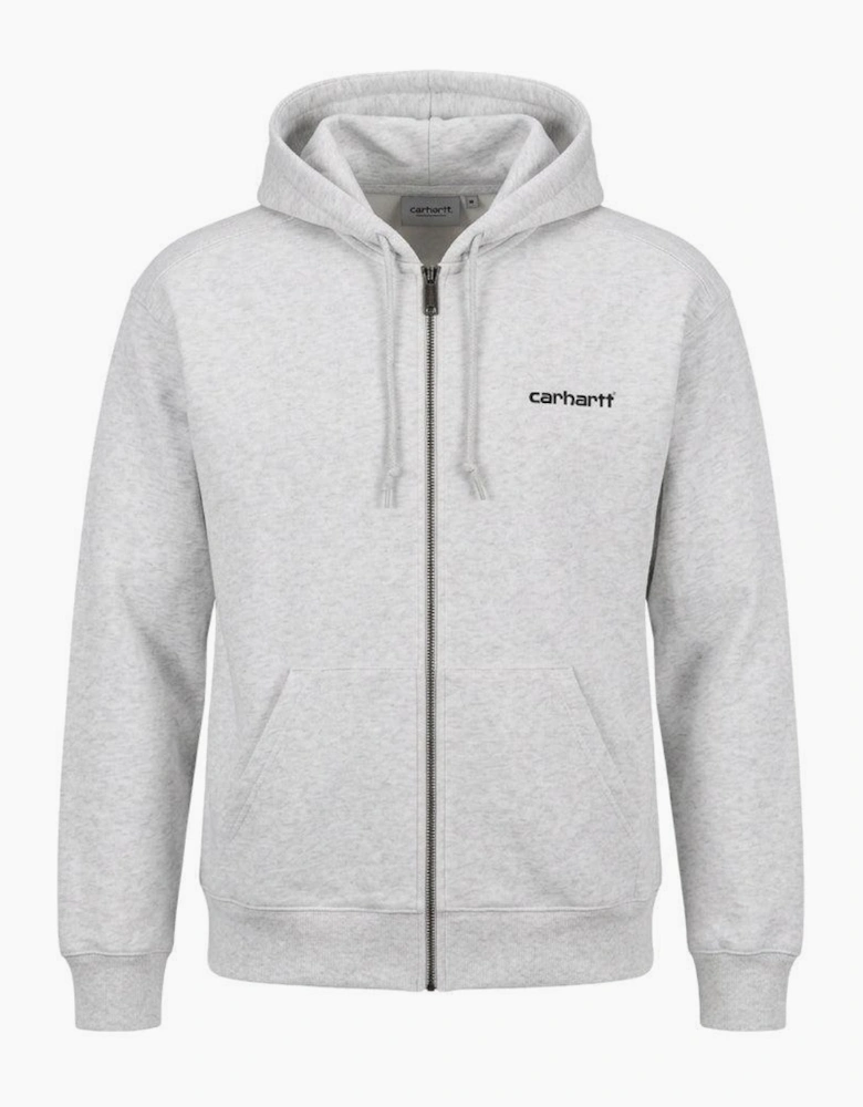 Carhartt WIP Hooded Archive Lines Sweatshirt Jacket Ash Heather