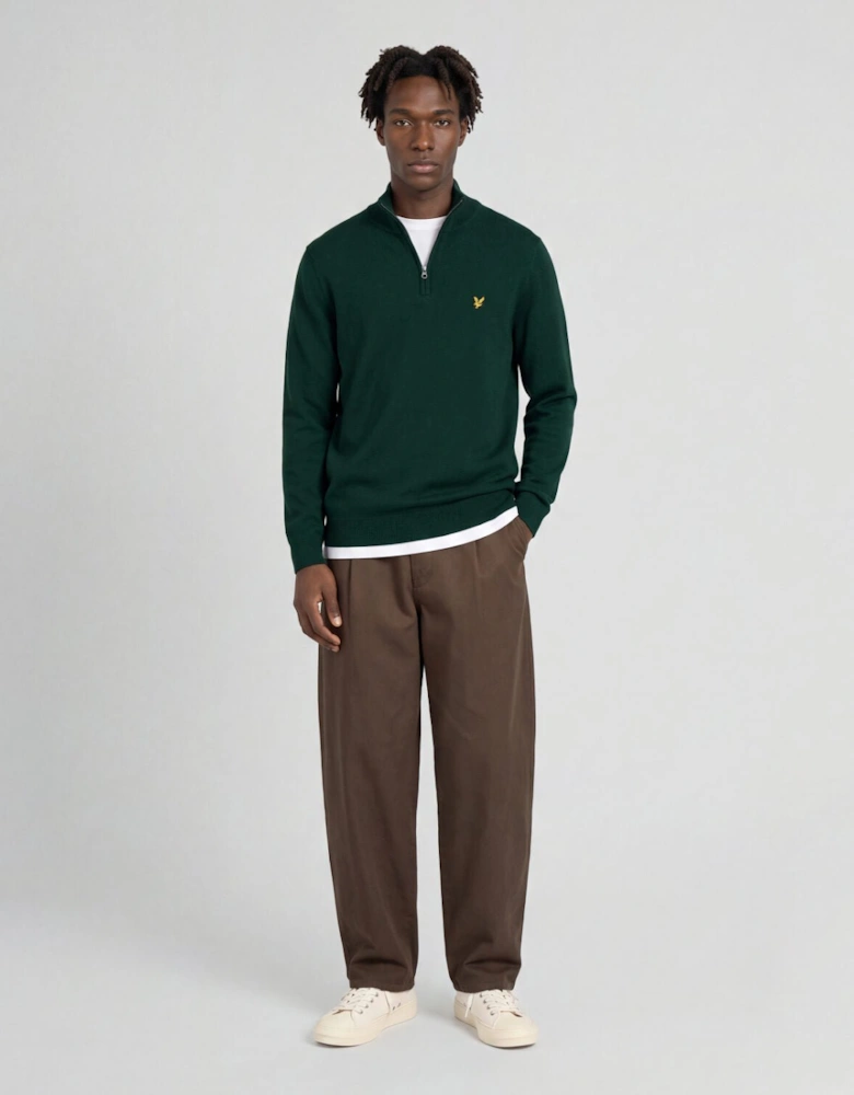 Cotton Merino 1/4 Zip Jumper