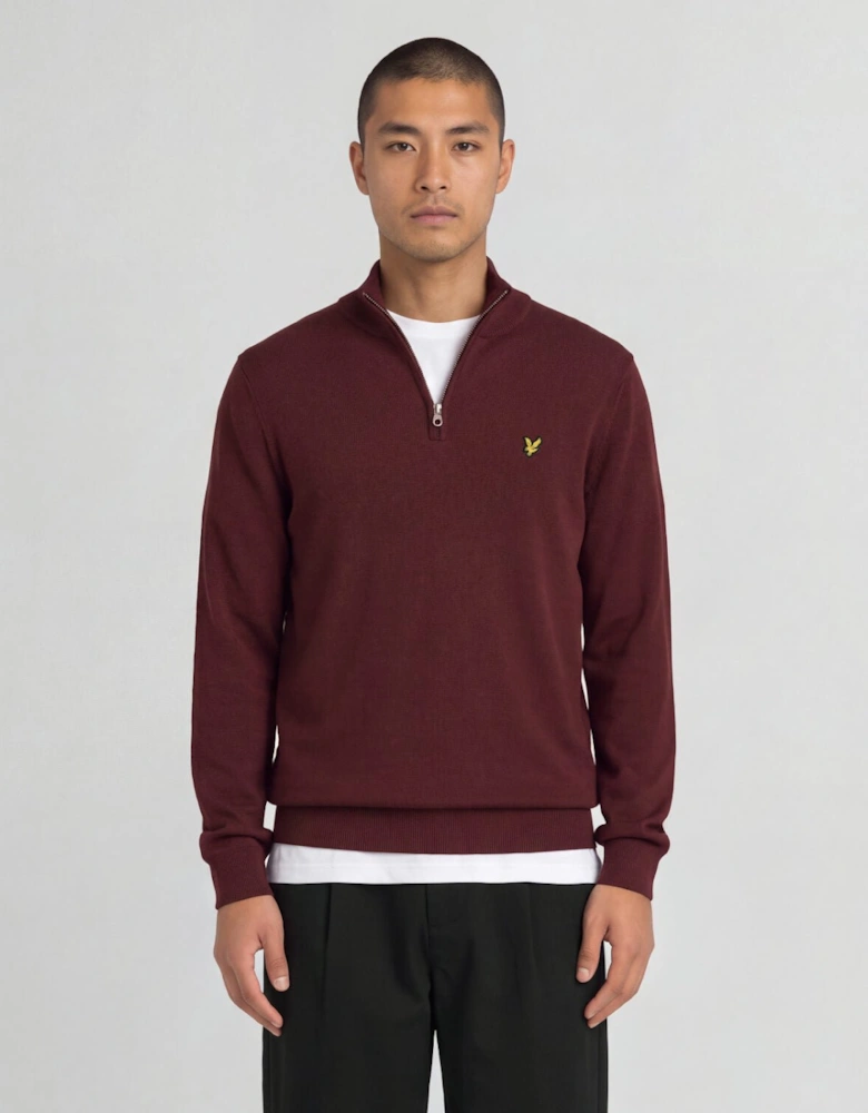 Cotton Merino 1/4 Zip Jumper