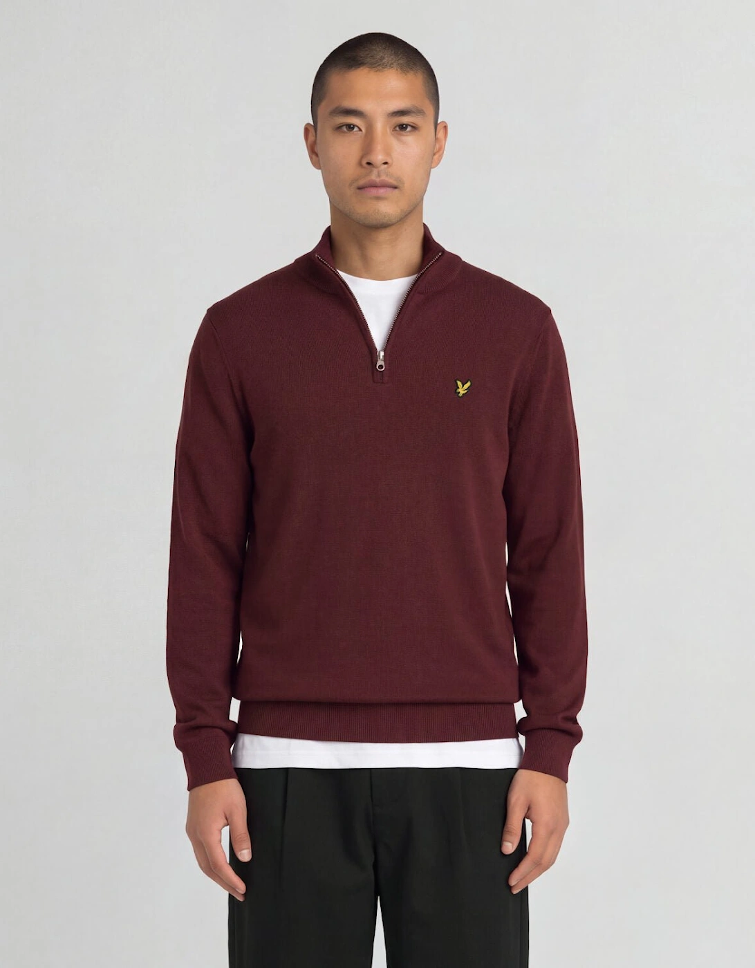 Cotton Merino 1/4 Zip Jumper