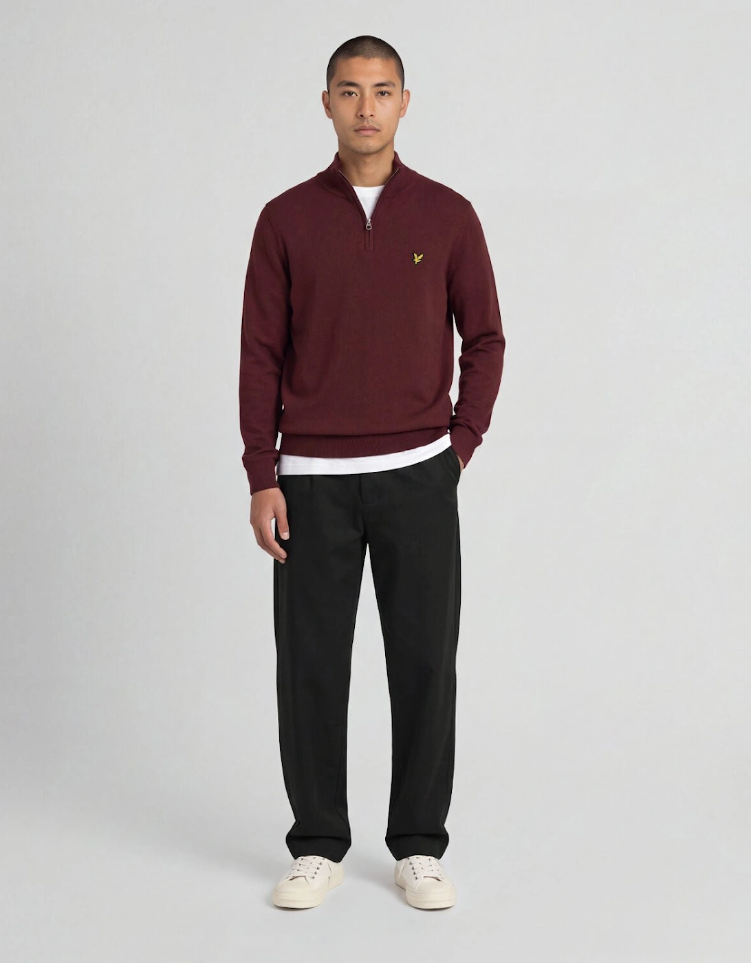Cotton Merino 1/4 Zip Jumper