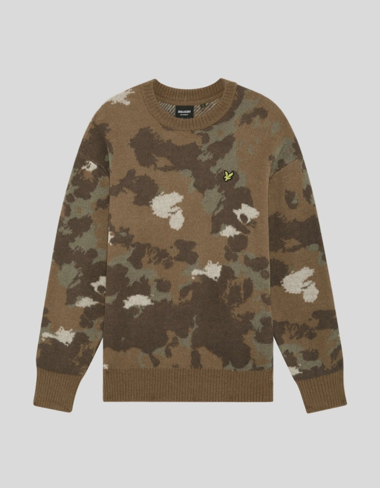 Animal Print Jacquard Jumper