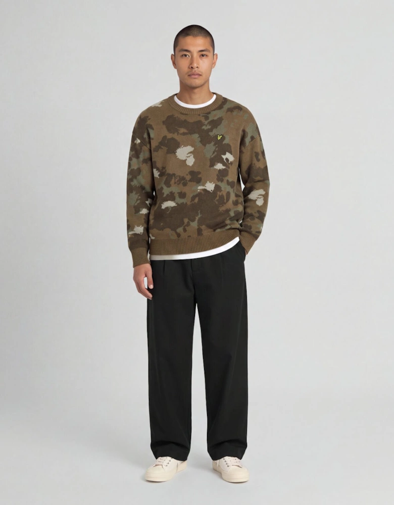 Animal Print Jacquard Jumper