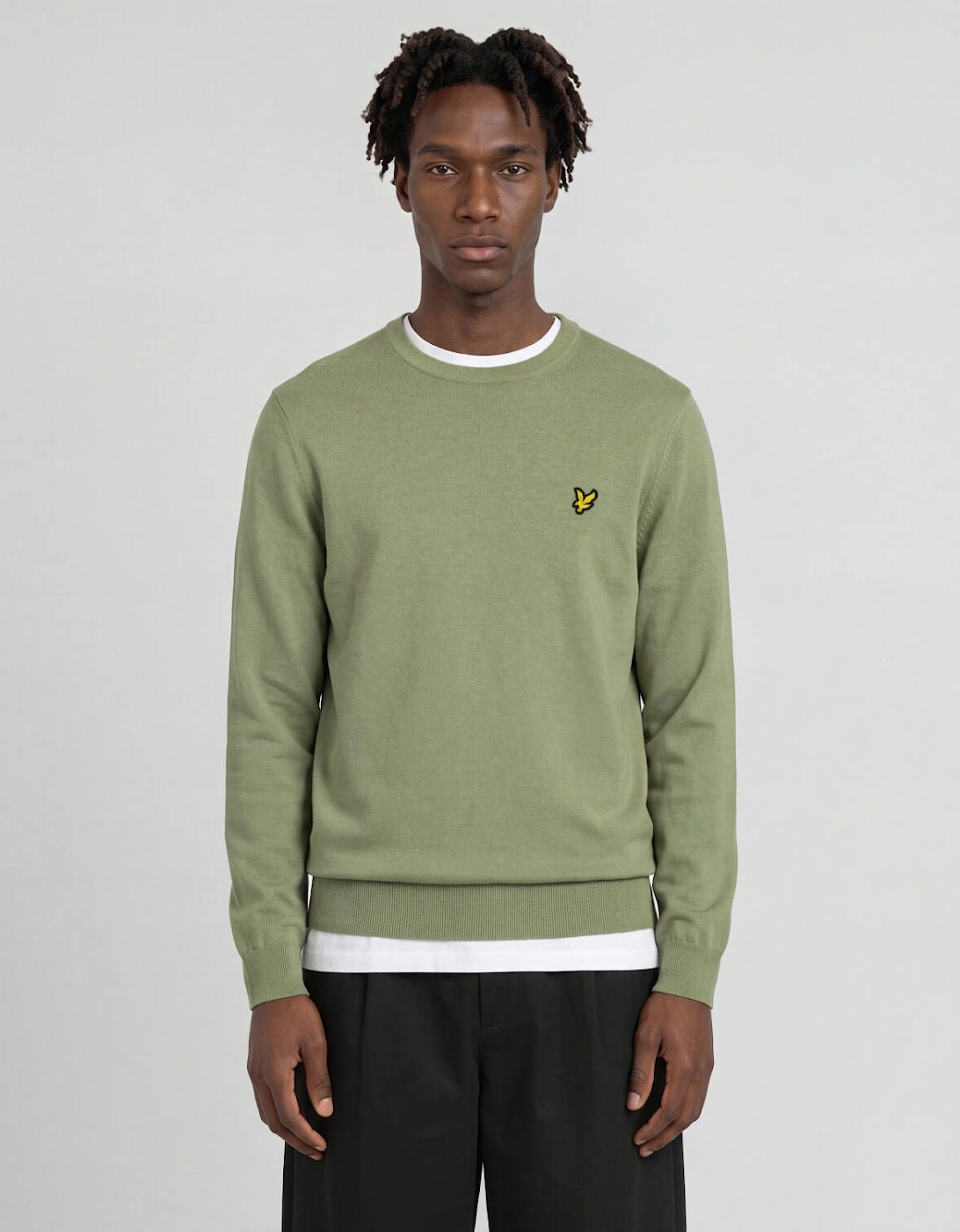 Cotton Merino Crew Neck Jumper
