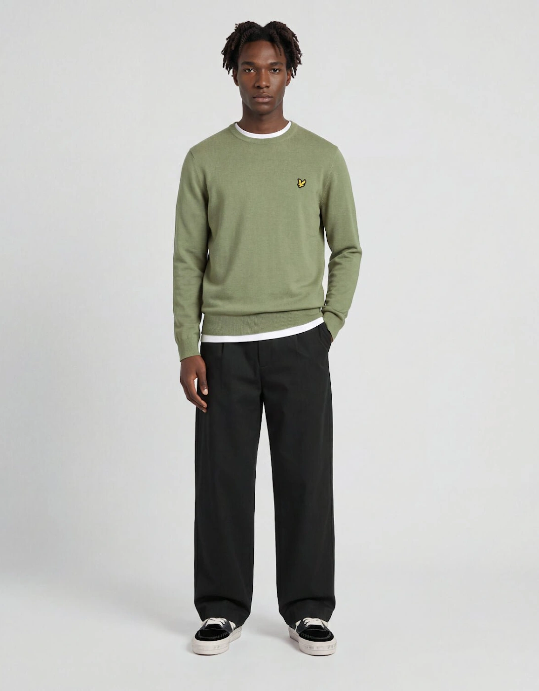 Cotton Merino Crew Neck Jumper