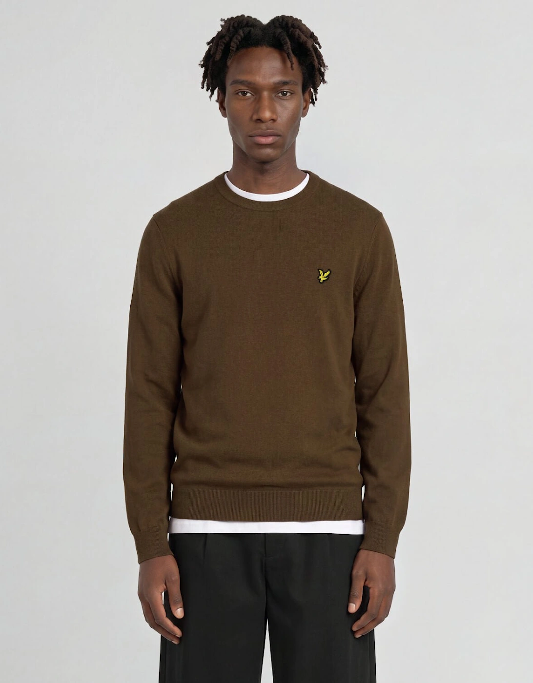 Cotton Merino Crew Neck Jumper